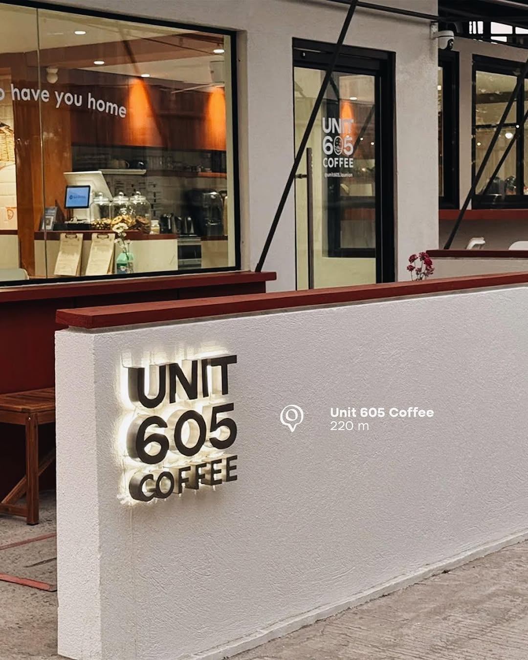 Café area at Frania opening